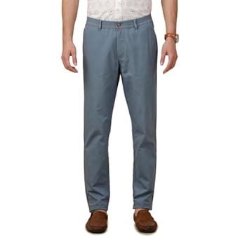 Buy Cavallo by Linen Club Men's Blended Linen Blue Solid Contemporary ...