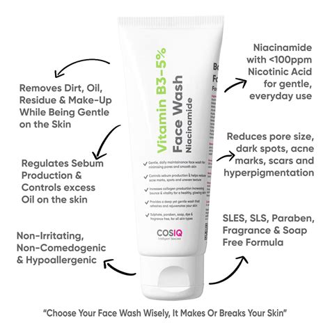 Vitamin B3 Face Wash - Buy Niacinamide Cleanser Online | CosIQ