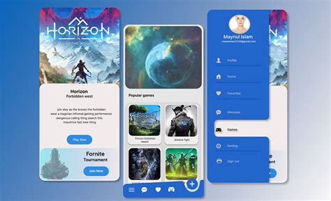 Image result for Game App Design Home