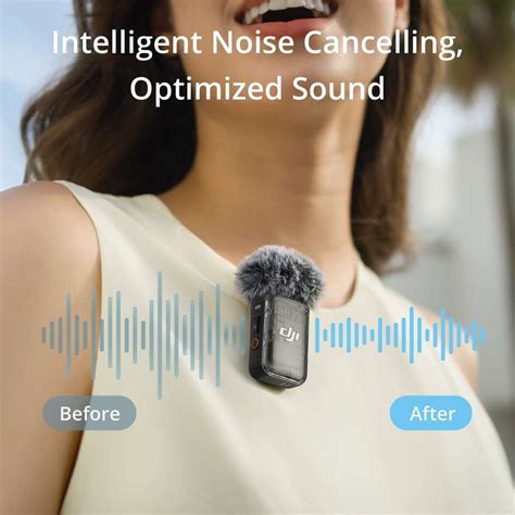 dji MIC 2 (2TX+1RX) Intelligent Noise Cancelling, Wireless Camera ...