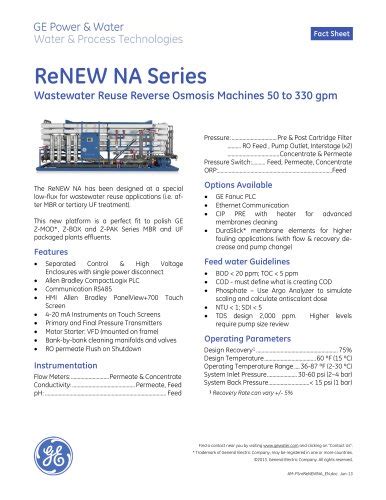 ZeeWeed 700B Ultrafiltration (UF) Membrane - Suez Water Technology ...