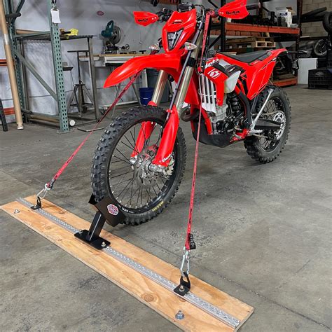 NEW 360 L-Track Wheel Chock for Dirt Bikes / Bicycles - Bolt It On