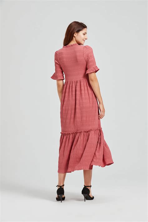 Custom Long Sleeve Outdoor Woman Girls Clothes Crepe Casual Polyester ...