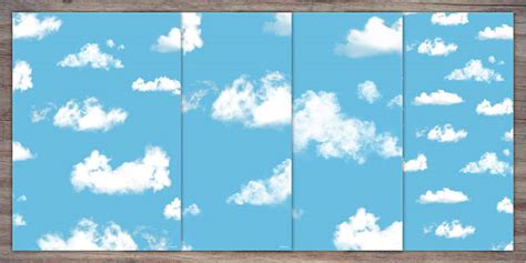 Fluffy Clouds & Blue Sky A4 Sheets | Twinkl Party