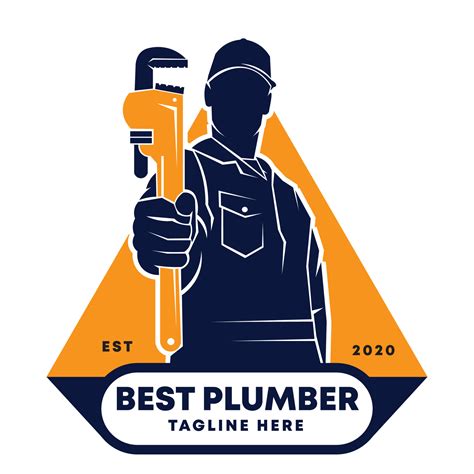 Silhouette Plumbing man vector logo design, perfect for Plumbing service company logo 14414160 ...