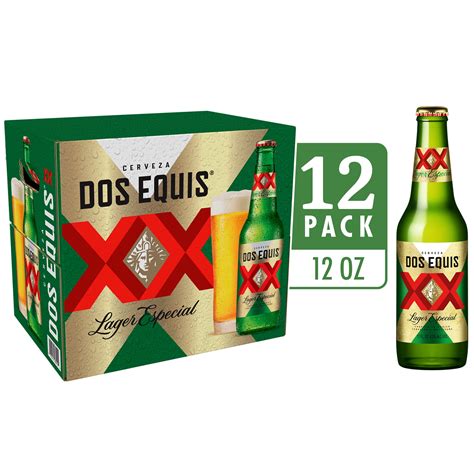 Dos Equis Mexican Lager Beer, 12 Pack, 12 fl oz Bottles, 4.2% Alcohol ...