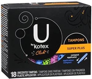 U by Kotex Click Super Plus Tampons Tampons | Buy Women Hygiene ...