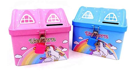 TERA 13 Piggy Bank for Kids (2 Pcs) Unicorn Shape Coin Box, Money ...