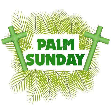 Palm Sunday Vector Art PNG, Beautiful Palm Sunday Vector Design, Palm ...