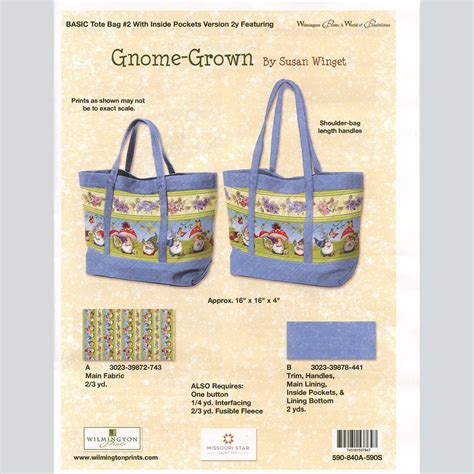 Gnome-Grown Tote Bag Kit