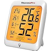 ThermoPro TP53 Hygrometer Humidity Gauge Indicator Digital Indoor ...