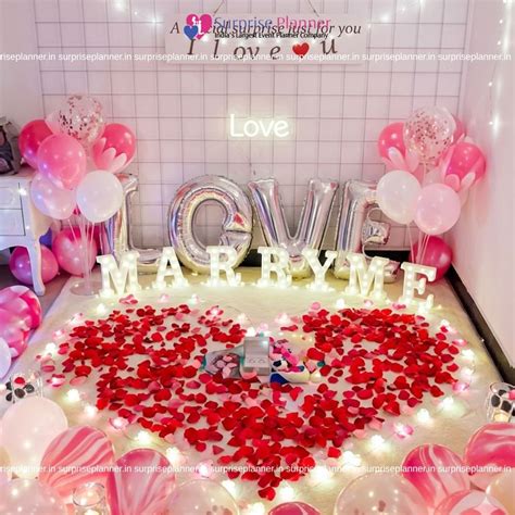 Marry Me Proposal Decoration at Home