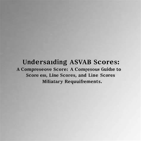 Understanding ASVAB Scores | Guide to Score Ranges