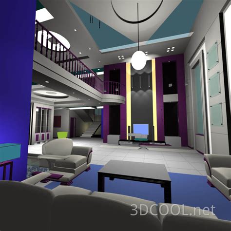 室内模型 3D模型 免费下载 - 3DCOOL 3D酷站