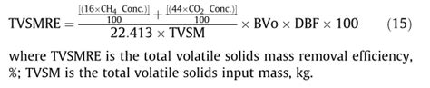 Image result for Volatile Solids Reduction Formula