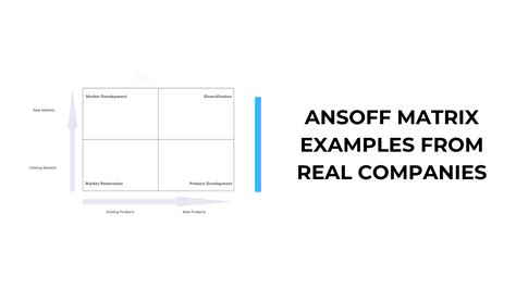 Image result for Ansoff Matrix Company Examples