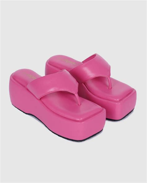 Y2k Block Chunky candy pink platforms – Daisie