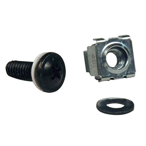 Tripp Lite 50PC Rack Enclosure Cabinet Square Hole Hardware Kit M5 ...