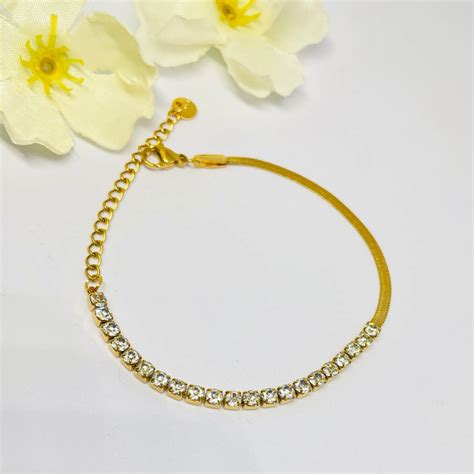 Diamond Affair Half Tennis Chain Bracelet