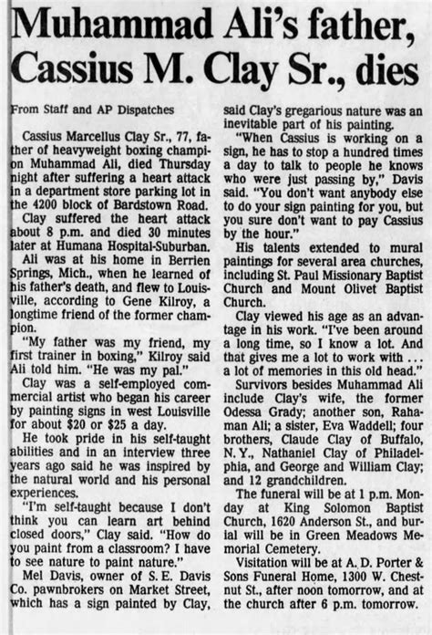 Cassius Marcellus "Cash" Clay Sr. (1912-1990) - Find a Grave Memorial