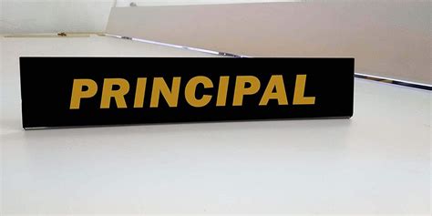 SIGNOOGLE Principal Acrylic Stand Sign Board for Hotel Restaurant Mall ...