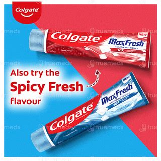 Colgate Maxfresh With Cooling Crystals Peppermint Ice Blue Gel ...