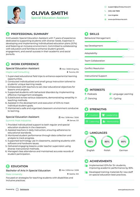 10+ Special Education Assistant Resume Samples & Templates for 2025