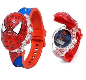 Kids Spider Man Music Play Glowing Light Cartoon Cap Cover Digital ...