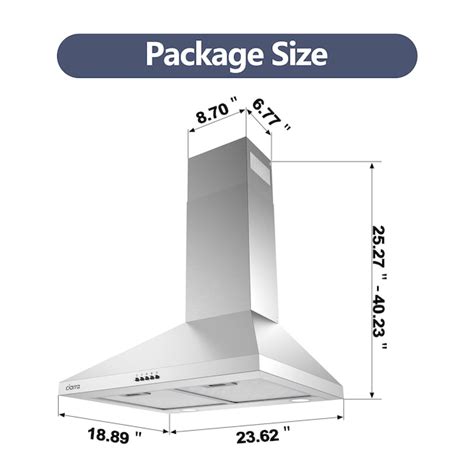 Jeremy Cass 24-in Convertible 450-CFM Stainless Steel Wall-Mounted ...