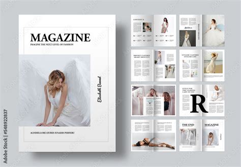 Magazine Layout Stock Template | Adobe Stock