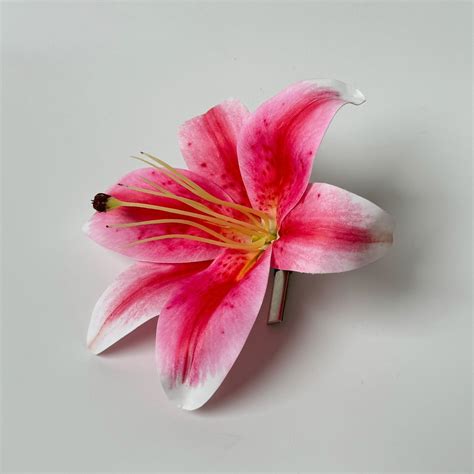 floral hair clips ! orchids & lilies ⭐️🫐🍯👼🏼 these singular flower clips ...