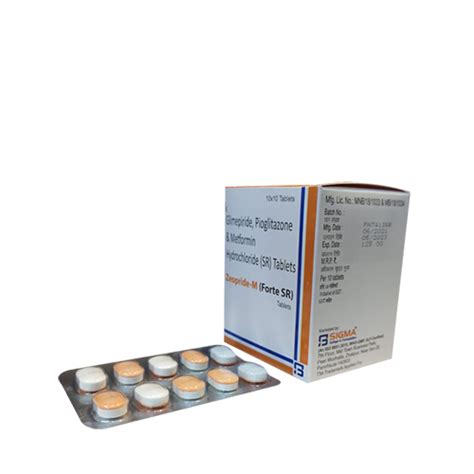 ZEOPRIDE-M FORTE SR Tablets Sigma Softgel Formulation