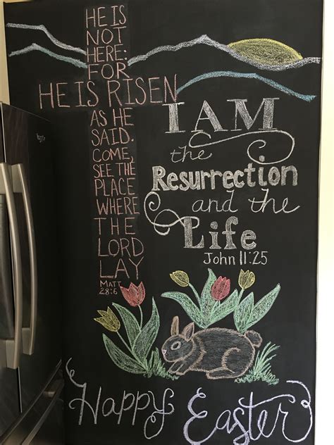 Chalkboard Easter Art