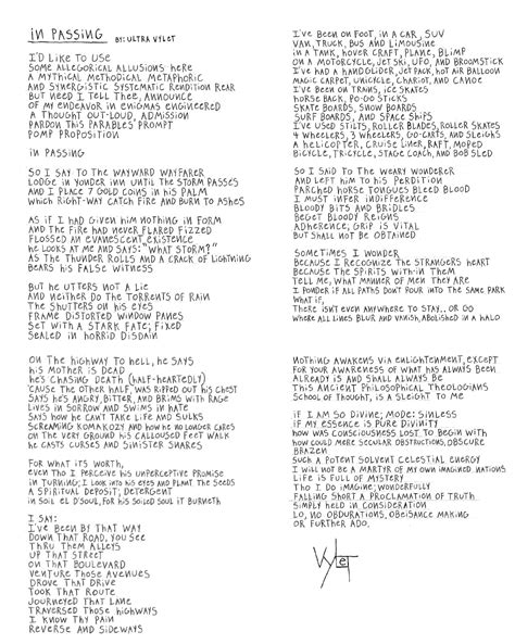 Quest for Meaning | In Passing