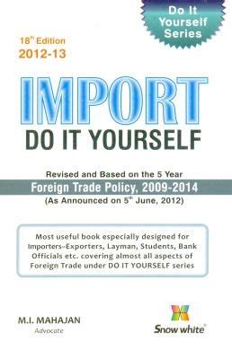 Buy Import Do it Yourself Book Online at Low Prices in India | Import ...