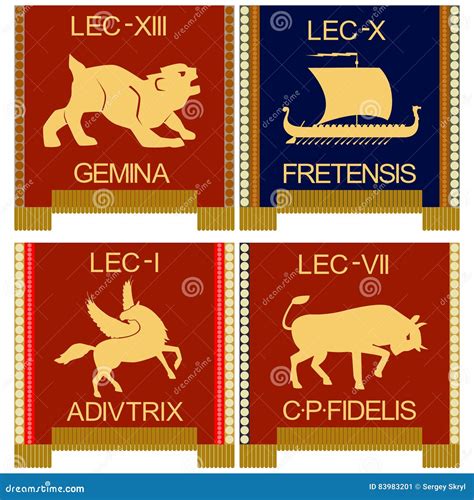 Symbols of the Roman Legionaries-3 Stock Vector - Illustration of rome ...