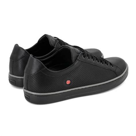 Men Leather Shoes Robinson 69326, Black