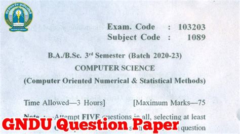 Image result for Computer Science Question Paper