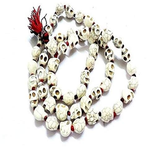 numeroastro Skull Stone (Nar Mund) Mala For Jaap (54+1) Big Beads (13 ...