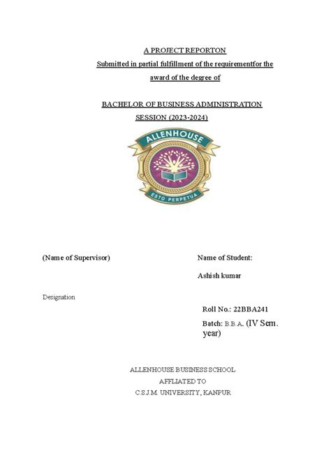 BBA IV Sem Project Report: Customer Satisfaction Study on Cadbury - Studocu