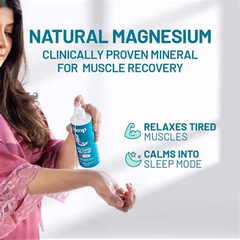 Buy HOOP MAGNESIUM SLEEP BODY LOTION - RELAX MUSCLES POST WORKOUT, CALM ...