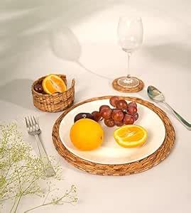 Buy Maati India Round Table Placemats | Dining Table Mats | Jute ...