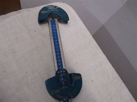 Goodyear V-belt measuring tool
