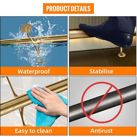 SHANTRA 8ft Bar Foot Rail Kit, 304 Stainless Steel India | Ubuy