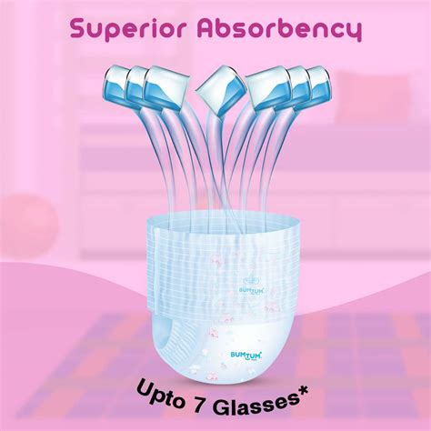 Buy BUMTUM ULTRA SLIM BABY DIAPER PANTS WITH LEAKAGE PROTECTION (NB, 56 ...