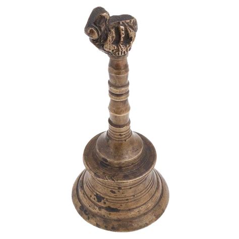 Vintage Brass Nandi Handheld Bell