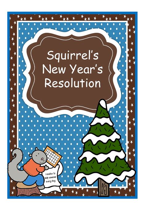 Squirrel's New Year's Resolution Retell Main Idea Summarize Character ...