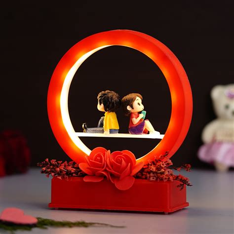 Red Man Proposing Light Showpiece- eCraftIndia Online