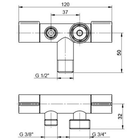 STOLZ ugaoni ventil 1/2 sa priključkom 3/8 x 3/4 - Alvos Beograd