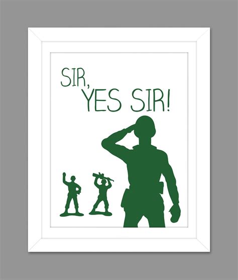 Digital Download Toy Story Sarge Sir Yes Sir Poster Art - Etsy